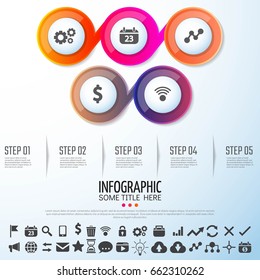 Circle Infographics Design Template,Vector Illustration