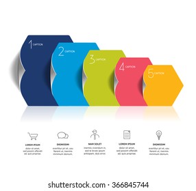 Circle infographics options banner, template, scheme, chart. Four step design. Vector illustration.