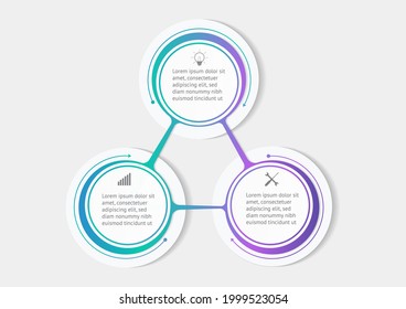 Circle Infographics Template Design Vektorgrafik