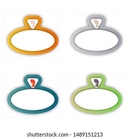 Circle infographics. Template for diagram, graph, presentation and chart. Vector illustration with 3