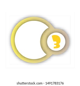 Circle infographics. Template for diagram, graph, presentation and chart. Vector illustration with 3