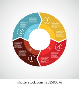 circle infographics.vector illustration.