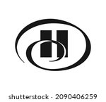 circle initial H Hilton logo service hotels and resorts company global icon vector template