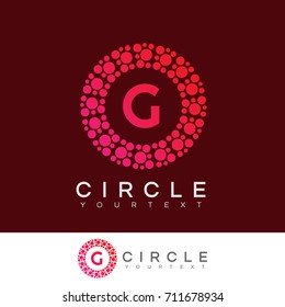 circle initial Letter G Logo design
