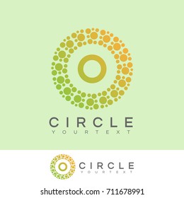 circle initial Letter O Logo design
