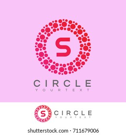 circle initial Letter S Logo design
