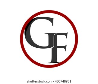 circle initial letter typography typeset alphabet font image vector icon