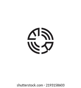 RE circle initial logo concept in high quality professional design that will print well across any print media