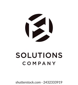 Circle Initial S logo design inspiration