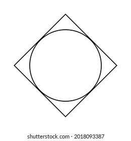 circle inscribed in a square