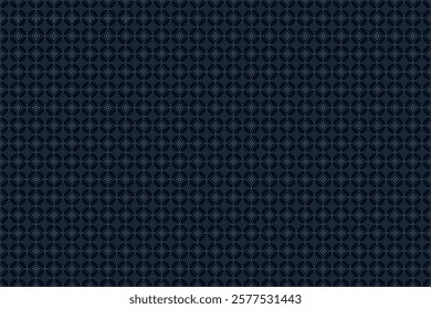 Circle intersection outlines seamless pattern with light gray n blue on dark blue background. Vector illustration. For masculine male shirt lady dress cloth textile cover decoration all over print