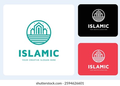 Circle Islamic Logo Design Template
