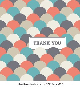 circle japanese seamless pattern background vector, thank you card svg