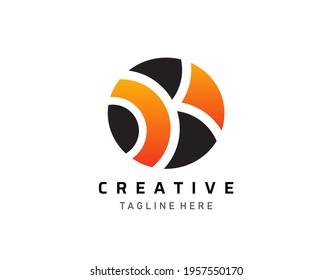 Circle K Letter Logo. Abstract K Logo Design.