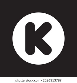 Circle K Letter Logo Design Service