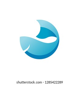 Circle Koi Fish Logo Design Inspiration