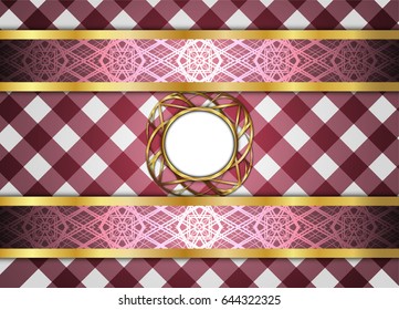 Circle label and abstract background. Blank for message or text.
