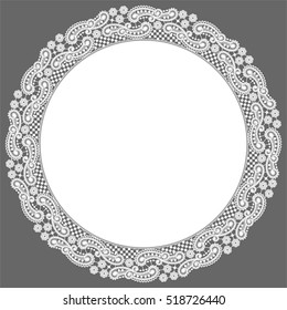 Circle Lace Frame