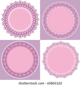 circle lace frame