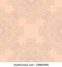 Circle lace hand-drawn abstract background. Ornament card. Ornamental round pattern, circle background with many details. Use as backdrop, greeting card