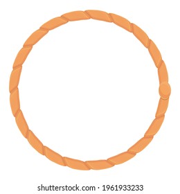 Circle Lasso Icon. Cartoon der Circle-Brille Vektorsymbol für Webdesign einzeln auf weißem Hintergrund