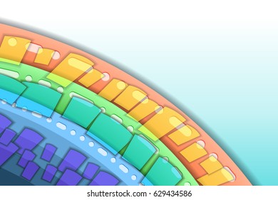 Circle Layer Abstract Background