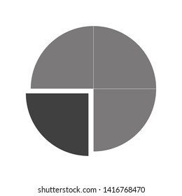 circle layout. geometric figure. pie chart. circle icon. vector illustration eps10
