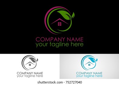 circle leaf house logo
