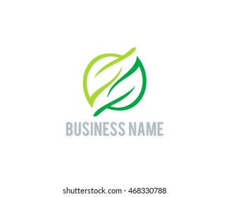 circle leaf logo