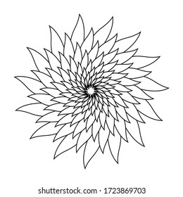 Mandala de hoja circular para corte láser, fondo, adorno o cualquier diseño