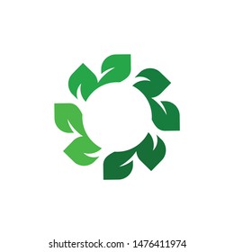 Circle leaf style concept. Very suitable in various business purposes, also for icon, symbol and many more.
