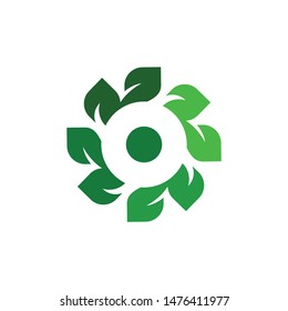 Circle leaf style concept. Very suitable in various business purposes, also for icon, symbol and many more.