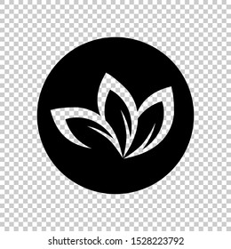 circle leaves symbol design template. creative icon.