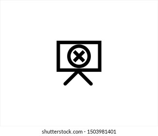 circle led x icon vectors eps10