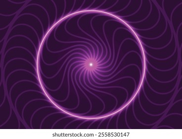 Circle len dark purple line mandala graphics background vector illustration.