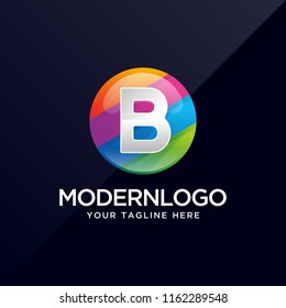 circle letter B logo