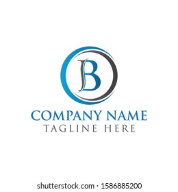 Circle Letter B Logo With Creative Modern Business Typography Vector Template. Creative Abstract Letter B Logo Vector. B Logo Design.
