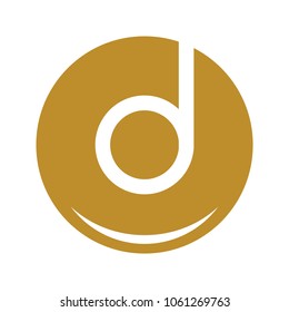 Circle With Letter d Logo