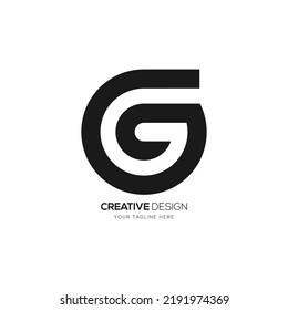 Circle Letter G G Negative Space Stock Vector (Royalty Free) 2191974369 ...