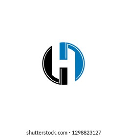 Circle Letter H Graphic Logo Template Stock Vector (Royalty Free ...