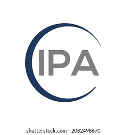 diseño de icono de letra circular