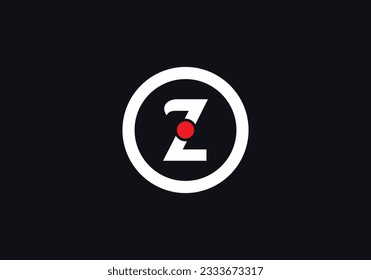 Circle letter monogram. symbol in circle letters. Circle shape symbol, Technology and digital abstract dot connection