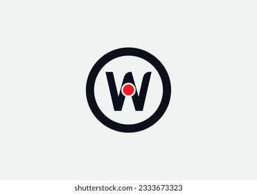 Circle Letter Monogramm. Symbol in Kreisbuchstaben. Circle-Form-Symbol, Technologie und digitale abstrakte Punktverbindung