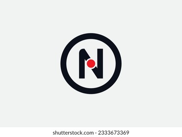 Circle letter monogram. symbol in circle letters. Circle shape symbol, Technology and digital abstract dot connection