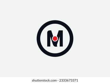 Circle letter monogram. symbol in circle letters. Circle shape symbol, Technology and digital abstract dot connection