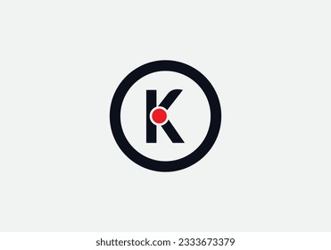 Circle letter monogram. symbol in circle letters. Circle shape symbol, Technology and digital abstract dot connection