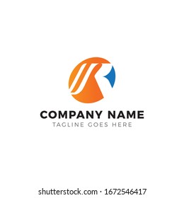 PLANTILLA DE LOGOTIPO DE LETRA DE CÍRCULO R CON CONCEPTO DE ESPACIO NEGATIVO. SÍMBOLO DE ALFABETO GRÁFICO PARA LA IDENTIDAD EMPRESARIAL CORPORATIVA.