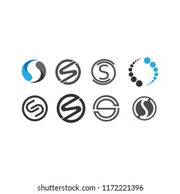 circle letter s logo design