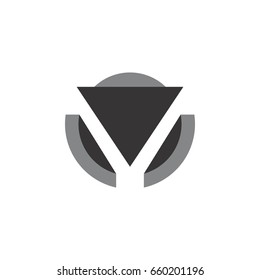 circle with letter v logo