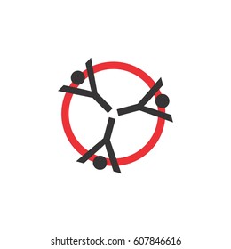 circle letter y with people logo